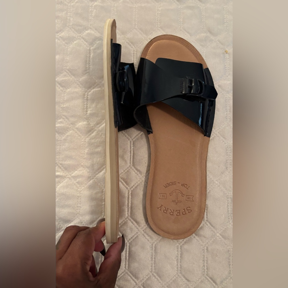 Sperry Navy Slide Loafers - Picture 3 of 6